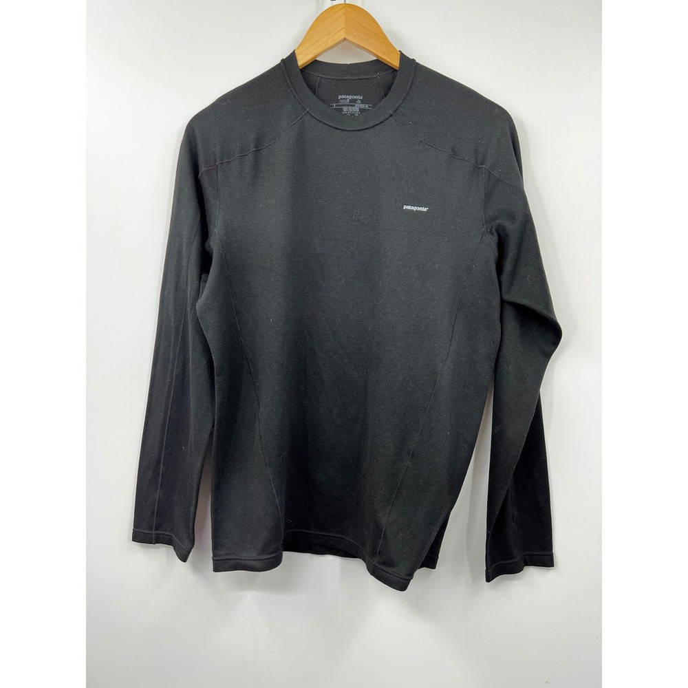 Patagonia Capilene 3 Midweight Crew Neck Base Layer Black Mens S Polartec 43714